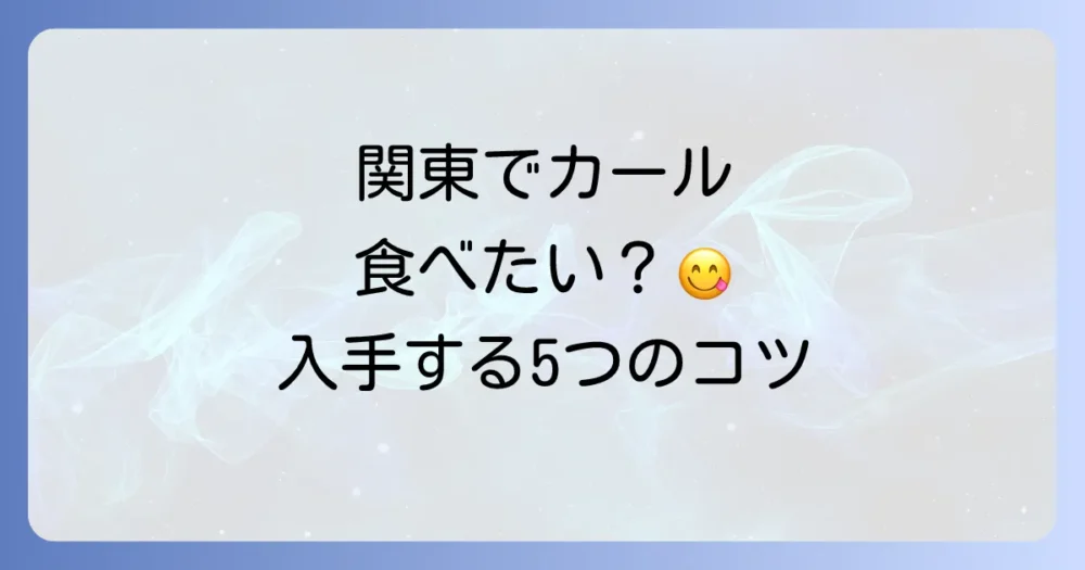 もう一度食べたい！関東でカールを購入する5つの方法