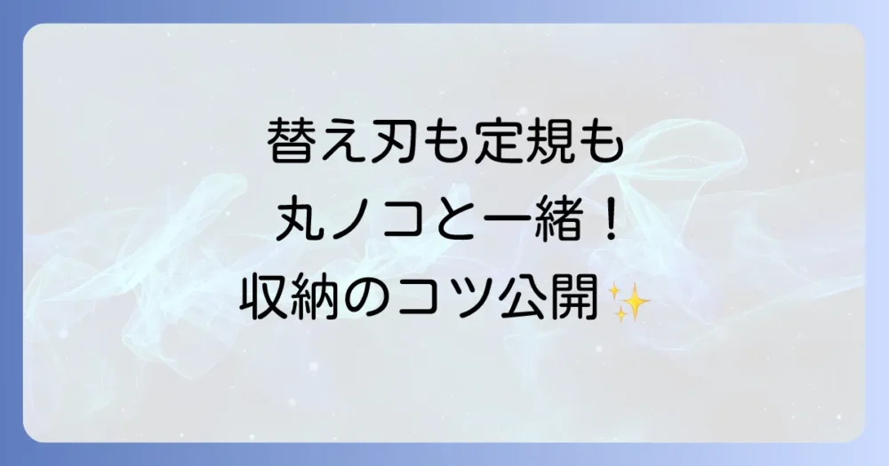 丸ノコと一緒に収納したい！関連アイテムの整理術