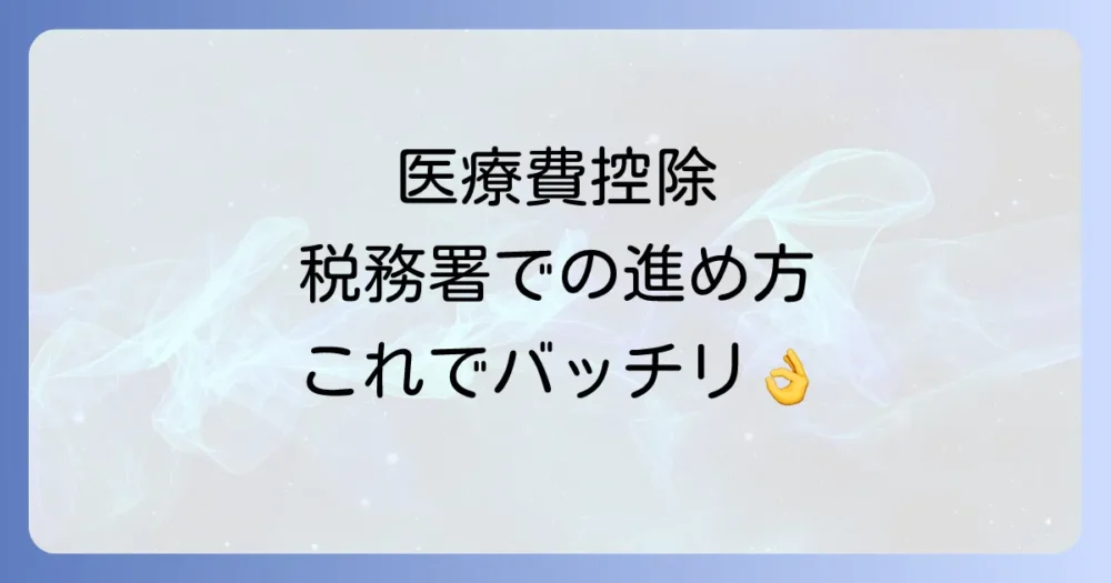 税務署での医療費控除手続きの流れ