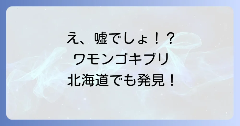 ワモンゴキブリの主な生息地は？世界と日本の分布
