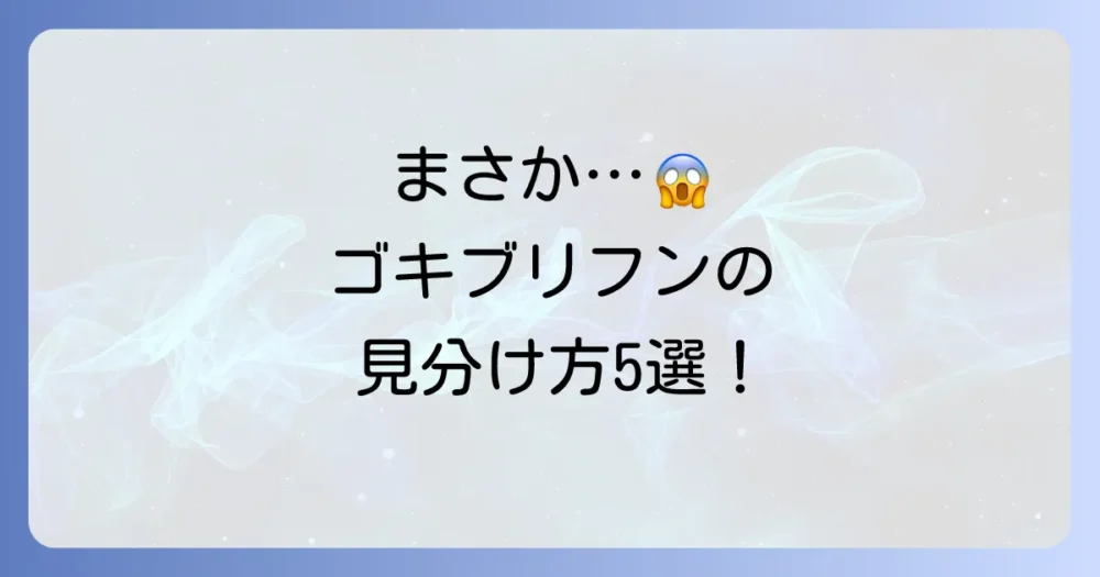 これってゴキブリのフン？見分けるための5つの特徴