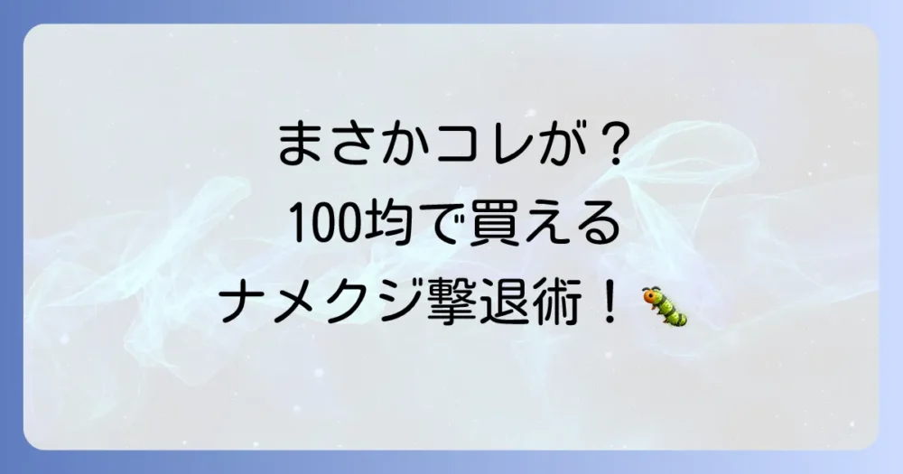 【100均別】ナメクジ退治におすすめのグッズ