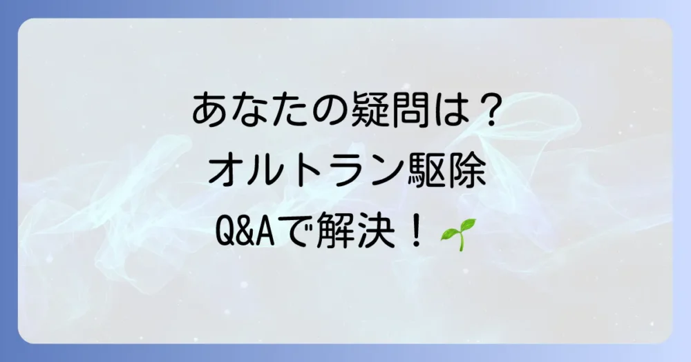 【Q&A】ハモグリバエ駆除とオルトランのよくある質問