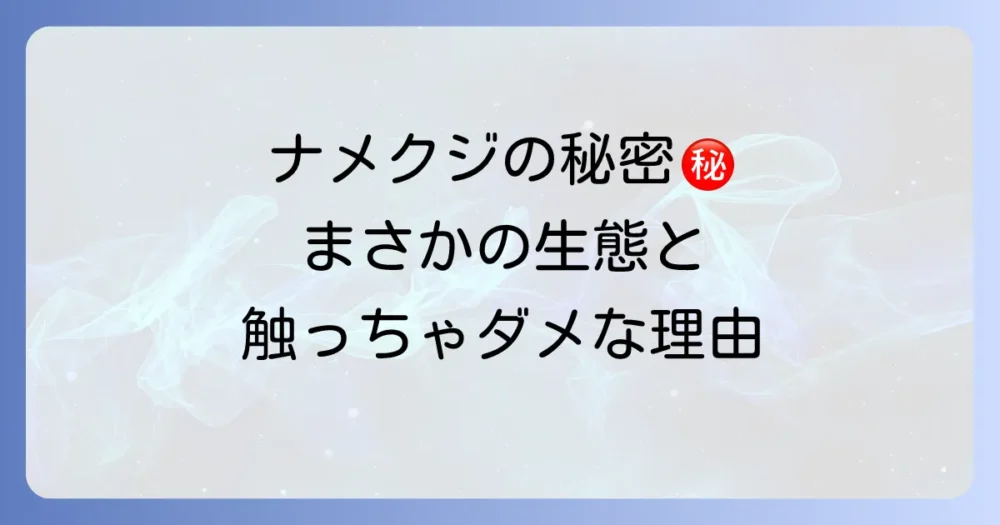 知っておきたいナメクジの基本情報