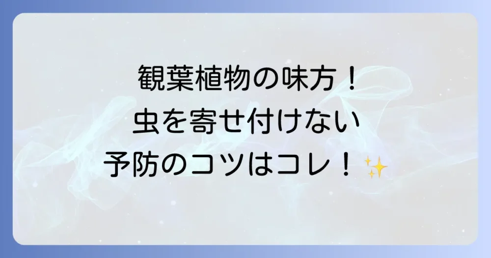 もう悩まない!アブラムシとコバエを寄せ付けない予防策