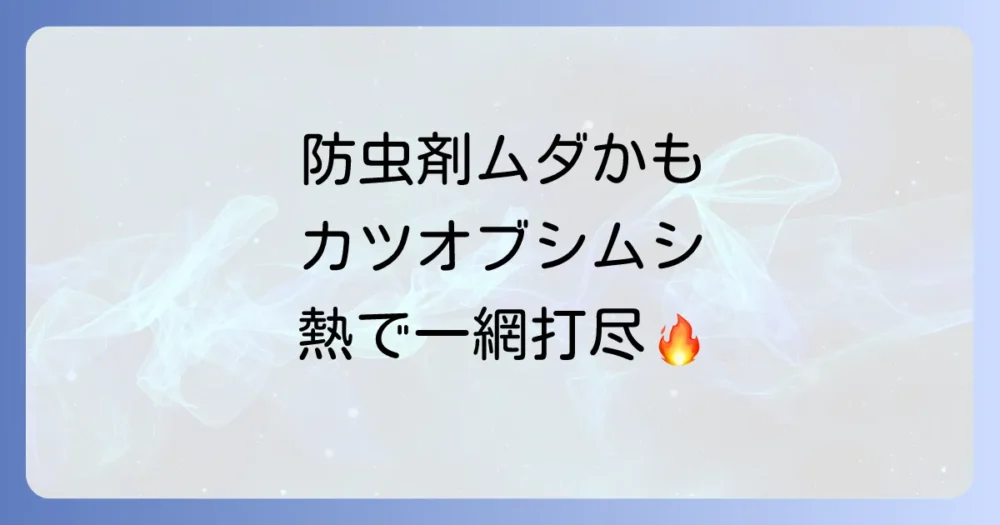 防虫剤が効かないならコレ!カツオブシムシの正しい駆除方法
