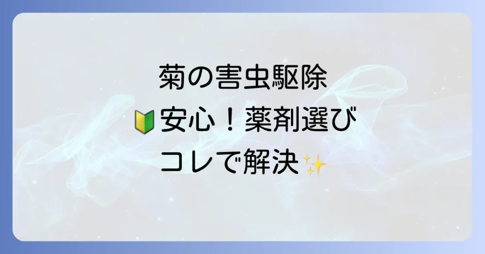 初心者でも安心!菊の害虫駆除の基本と薬剤の選び方