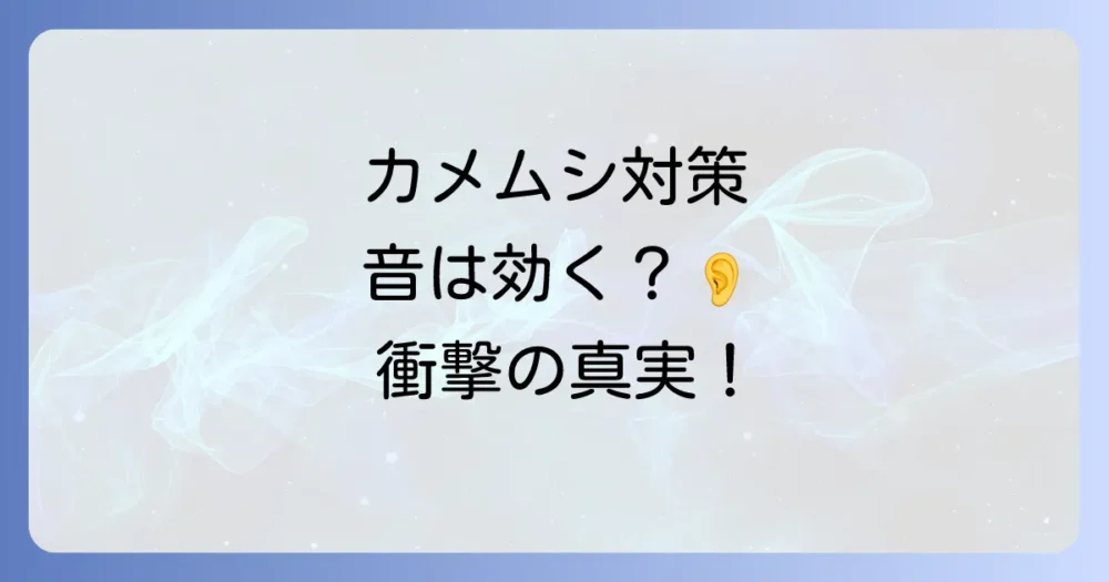 カメムシが嫌がる音は本当に存在する?その真相に迫る