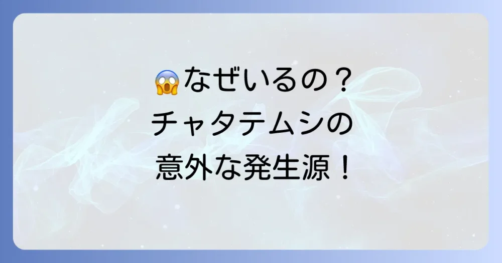 なぜいるの?チャタテムシの発生原因と生態