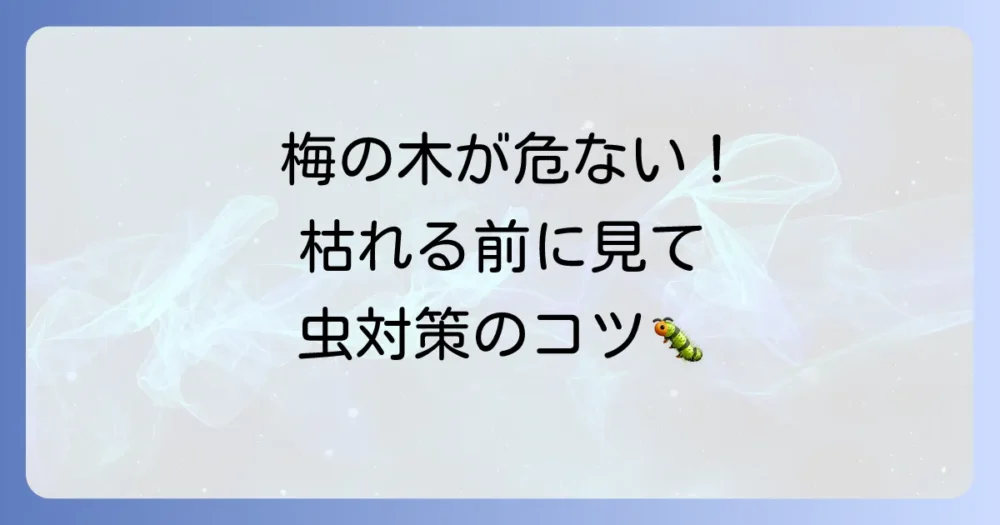 【写真でわかる】梅の木につく虫10選!知らないと枯れる原因と対策を徹底解説