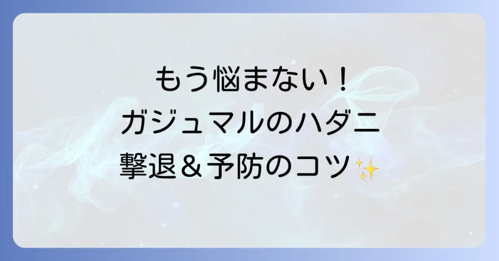 もう悩まない!ガジュマルのハダニを徹底予防する育て方のコツ
