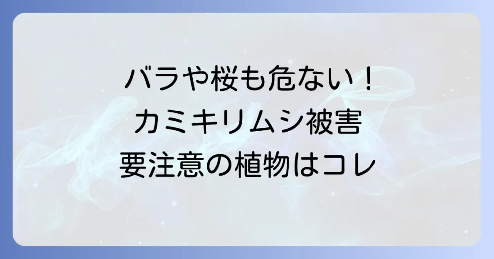 【植物別】特に注意したいカミキリムシ被害