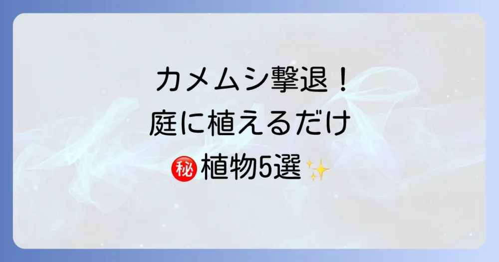 カメムシ対策の決定版！庭やベランダで育てたい嫌いな植物5選
