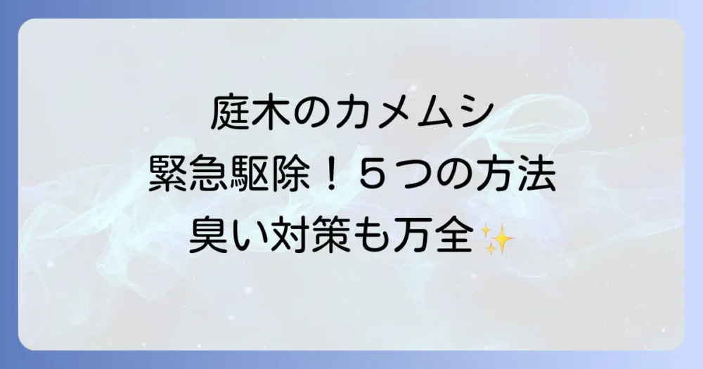 庭木のカメムシ、今すぐできる駆除方法5選