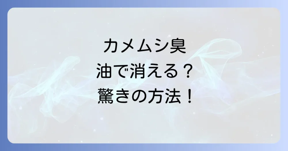 最悪!カメムシの臭いがついてしまった時の消し方