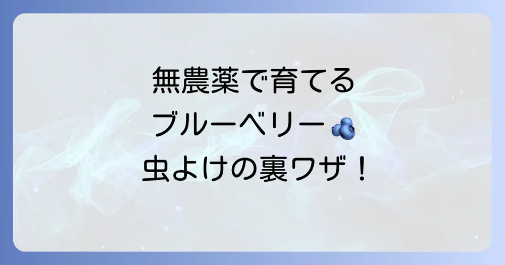 無農薬でブルーベリーの虫対策!自然の力を活かす方法