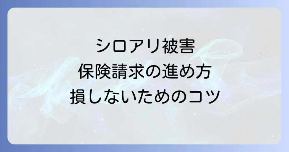 もしやと思ったら！保険金請求の具体的な流れと注意点