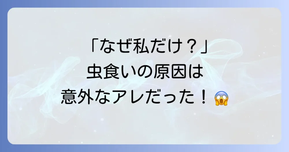 なぜ私の服だけ？衣類の虫が発生する原因