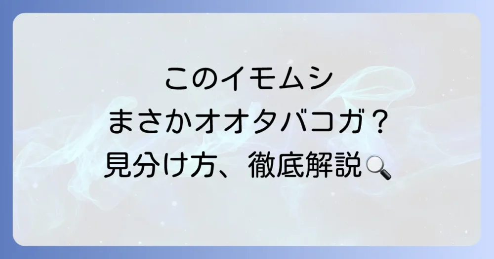 そのイモムシ、本当にオオタバコガ？幼虫の見分け方