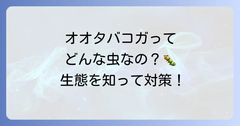 そもそもオオタバコガってどんな虫？生態を知って対策しよう