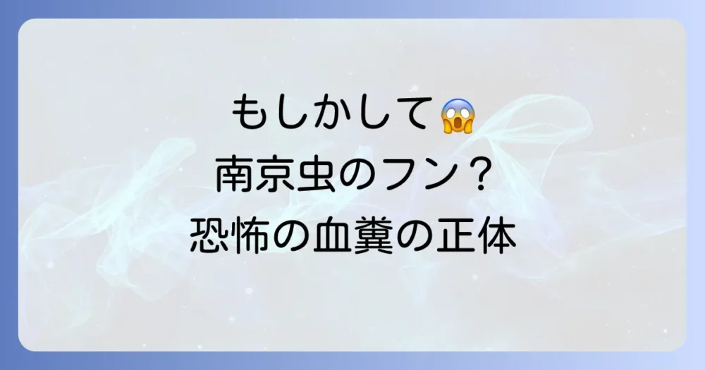 もしかして…これって南京虫のフン?恐怖のサイン「血糞」の正体