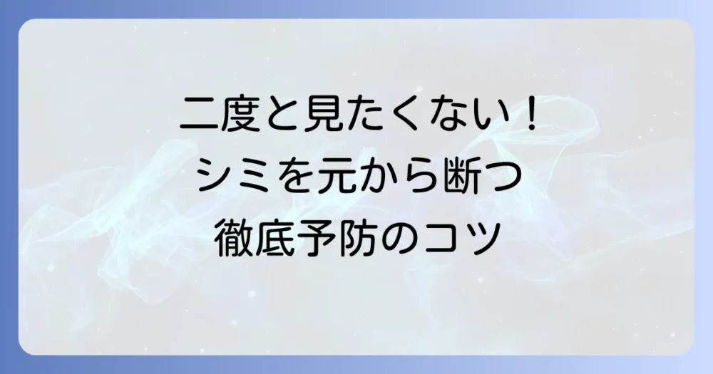 二度と見たくない！シミの発生を元から断つ徹底予防策