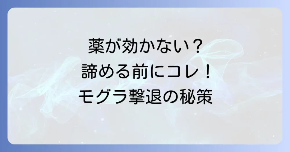 薬が効かない？薬以外のモグラ退治方法
