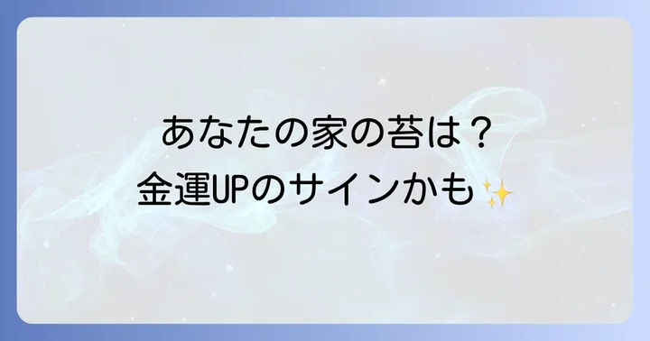 苔の種類で変わる?スピリチュアルな解釈
