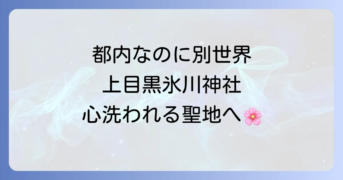 上目黒氷川神社のスピリチュアルな魅力とは？厄除け・縁結びのご利益と最強パワースポットを徹底解説！