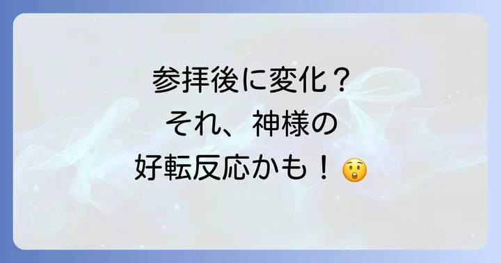 南宮大社参拝後の不思議な体験談！スピリチュアルな好転反応とは？
