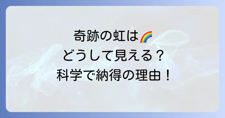 科学的に解説!飛行機から虹が見える仕組み