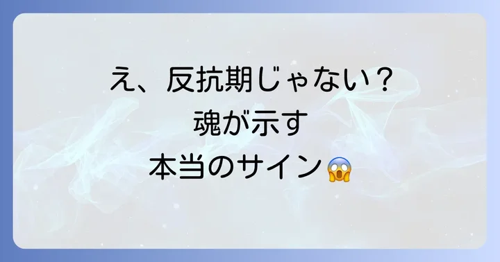 大人の反抗期と混同しやすいスピリチュアルな現象