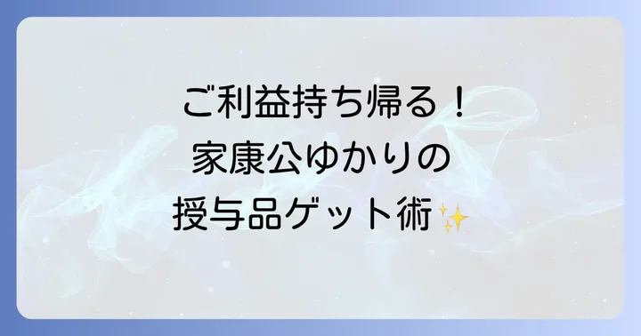 久能山東照宮で手に入れたいスピリチュアルな授与品