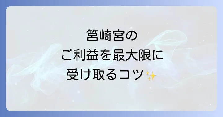 筥崎宮での参拝方法とご利益を最大限に受け取るコツ