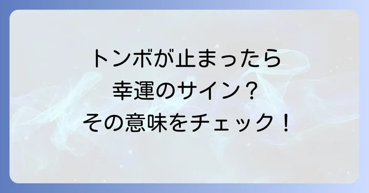 トンボが止まる場所が示すスピリチュアルな意味