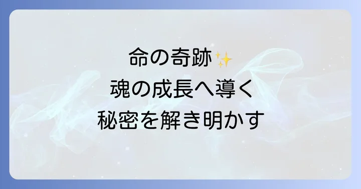 九死に一生の経験を人生に活かすコツ