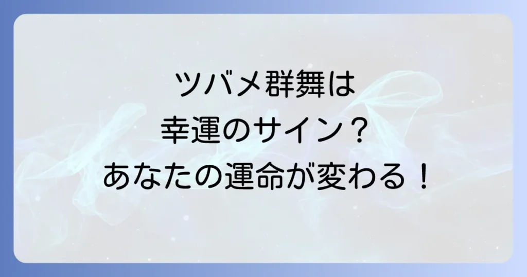 ツバメがたくさん飛んでるスピリチュアルな意味とは？幸運を呼び込む吉兆を徹底解説