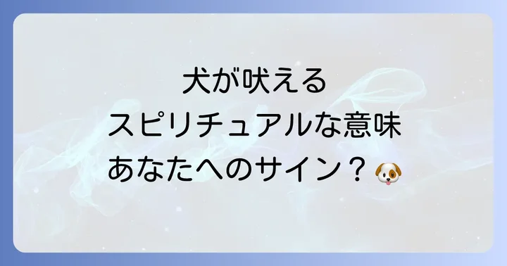 犬に吠えられやすい人のスピリチュアルな特徴