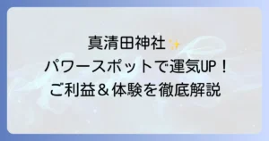 真清田神社のスピリチュアルな魅力とは?ご利益とパワースポットとしての体験を徹底解説