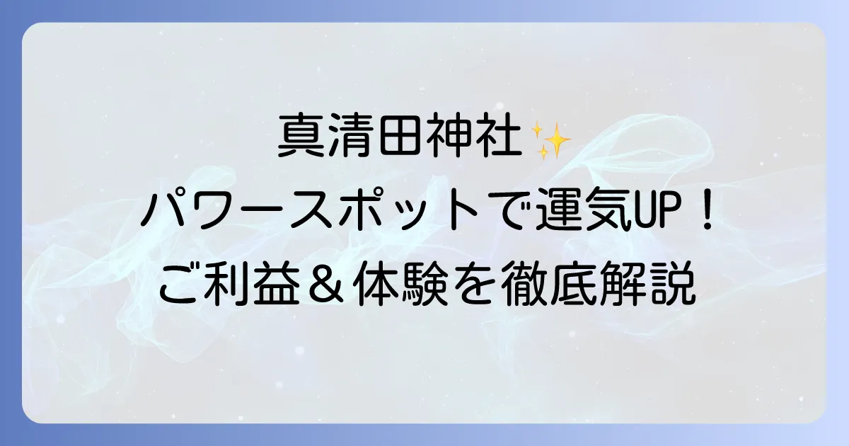 真清田神社のスピリチュアルな魅力とは?ご利益とパワースポットとしての体験を徹底解説