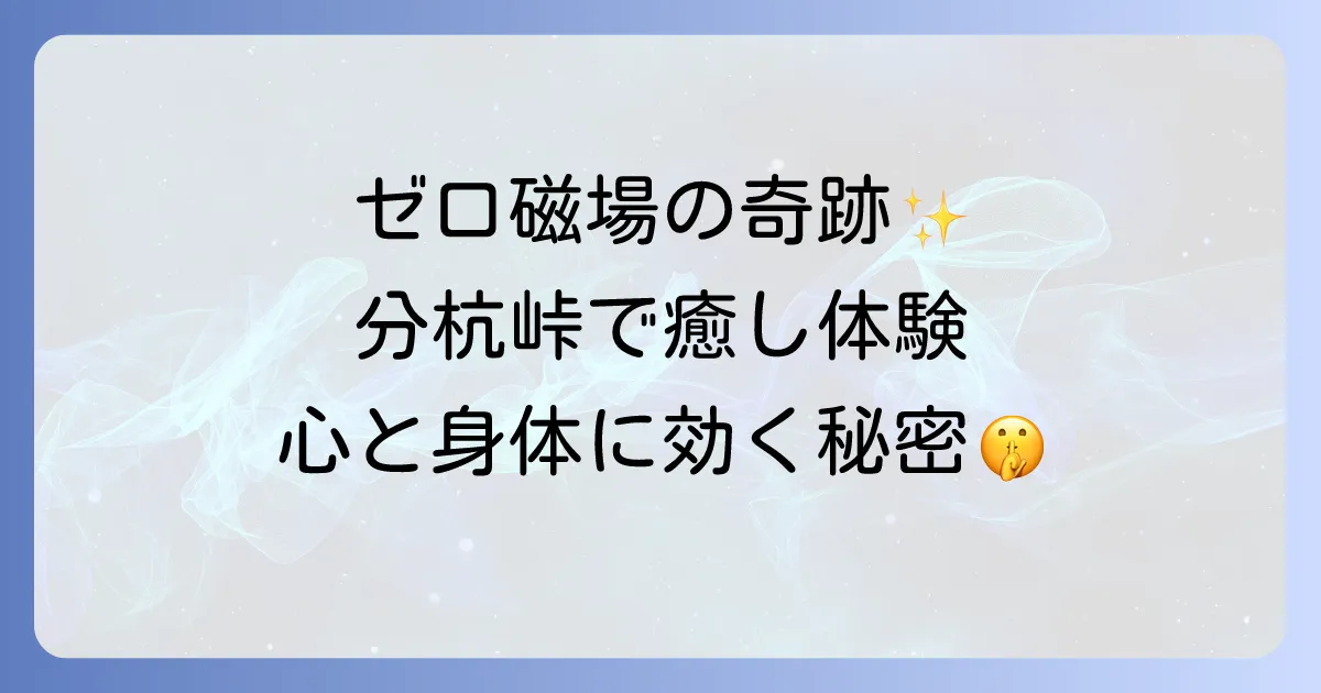 分杭峠のスピリチュアルを徹底解説 ゼロ磁場の奇跡と癒しを体験する完全ガイド