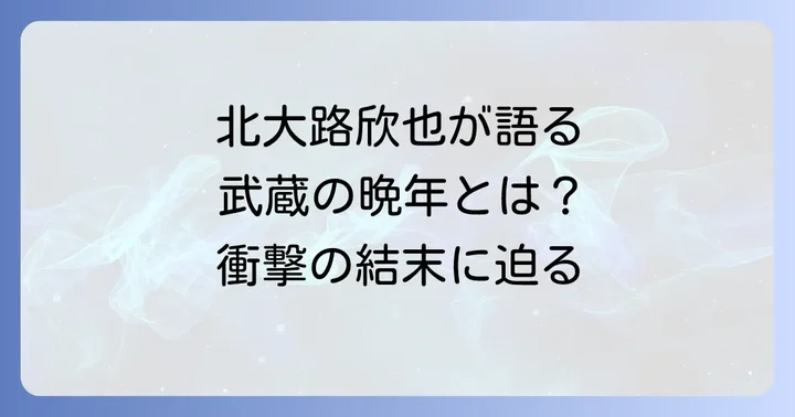 他の「それからの武蔵」ドラマ版との比較