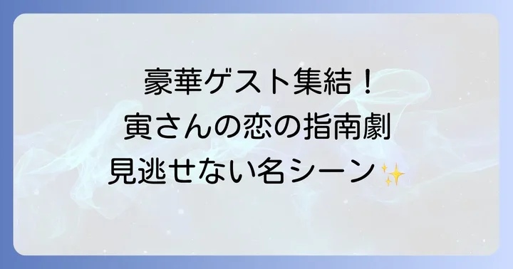 『男はつらいよ寅次郎頑張れ！』を彩るゲスト出演者たち