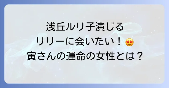 『男はつらいよ寅次郎忘れな草』主要キャスト一覧