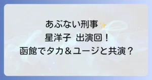 星洋子のあぶない刑事への出演情報を徹底解説！役柄と登場エピソードを深掘り