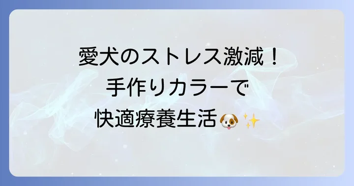 愛犬のストレスを軽減！タオル製エリザベスカラーの魅力