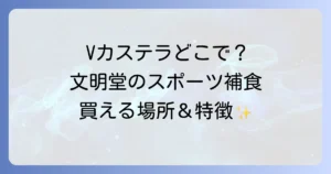 Vカステラはどこで売ってる？文明堂の販売店や通販、特徴を徹底解説！