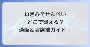 ねぎみそせんべいはどこで売ってる？通販と実店舗の購入場所を徹底解説