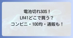 ボタン電池LR41はどこで売ってる？コンビニ100均から通販までを徹底解説