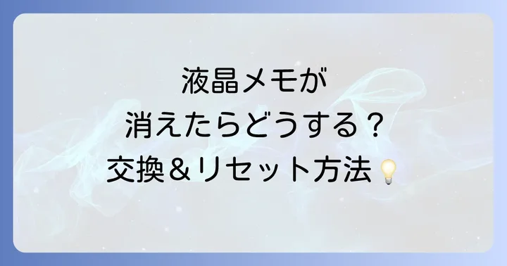ブリタ液晶メモの交換方法とリセット手順